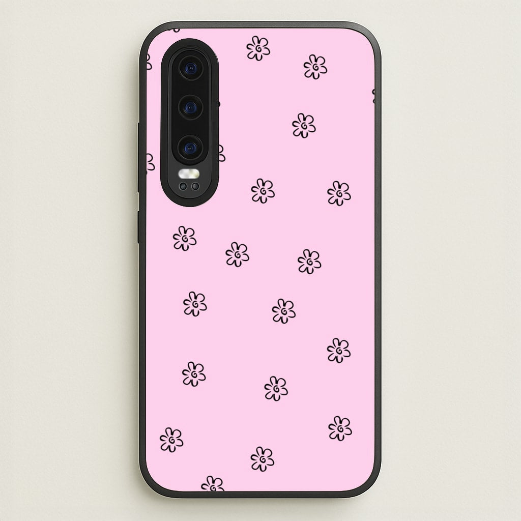Detail Flower Pattern - Pink - Abstract Patterns Phone Case for Huawei P30
