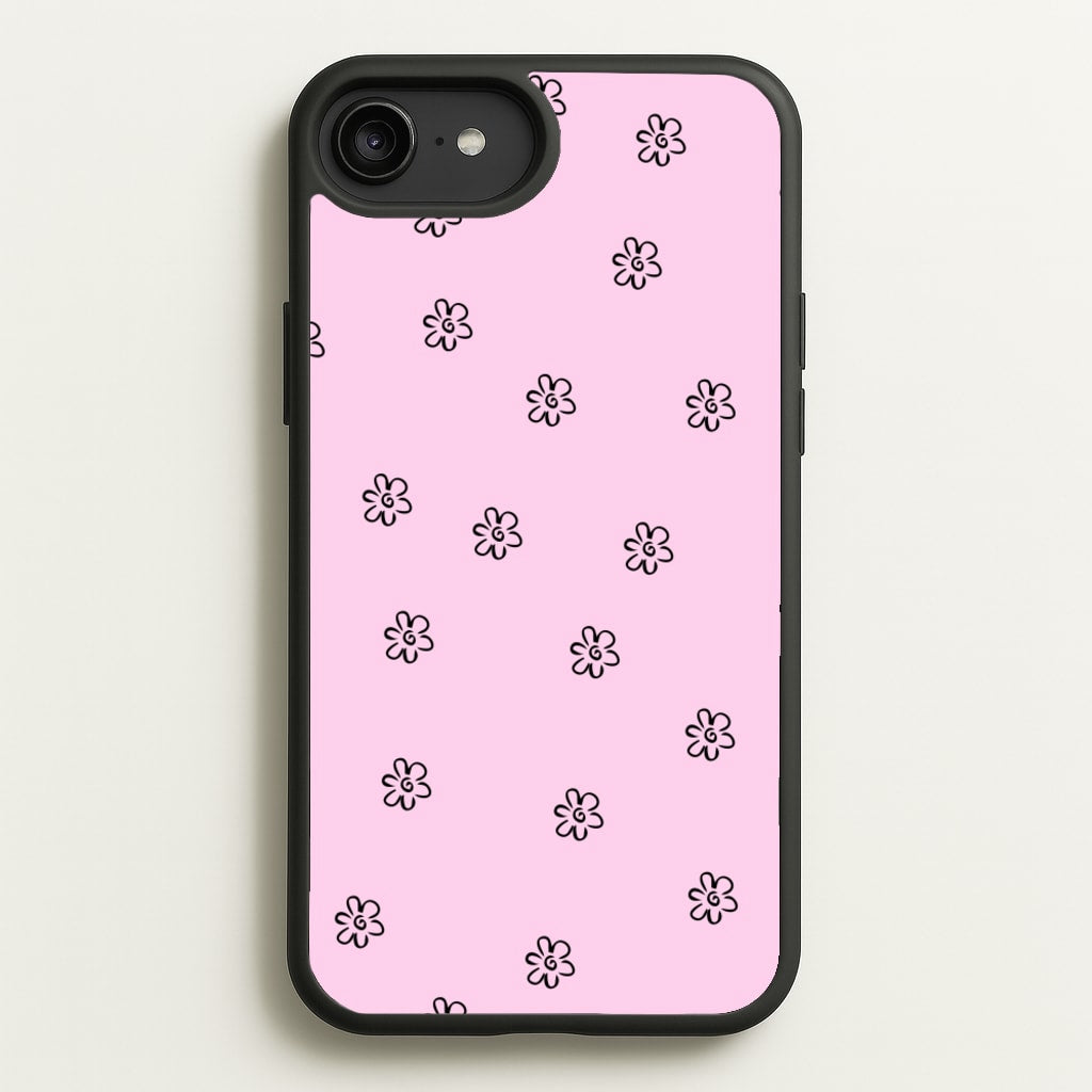 Detail Flower Pattern - Pink - Abstract Patterns Phone Case for iPhone 6 Plus / 7 Plus / 8 Plus