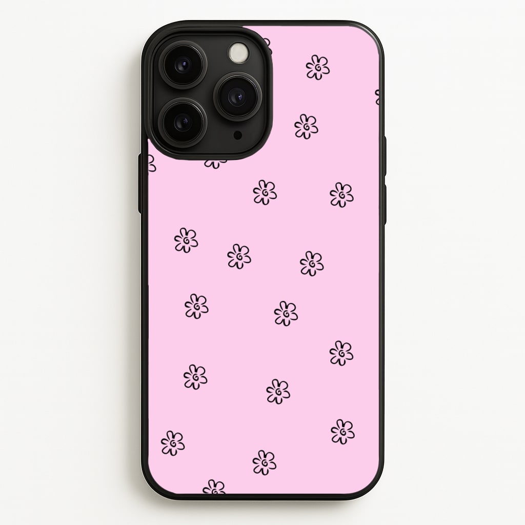 Detail Flower Pattern - Pink - Abstract Patterns Phone Case for iPhone 11 Pro Max