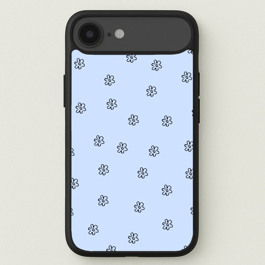 Detail Flower Pattern - Blue Phone Case for iPhone 17 Air