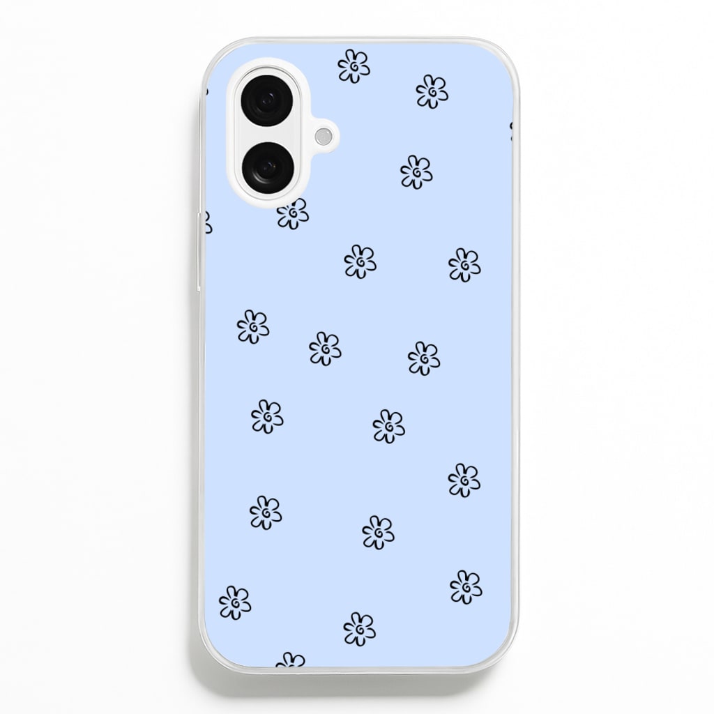 Detail Flower Pattern - Blue Phone Case