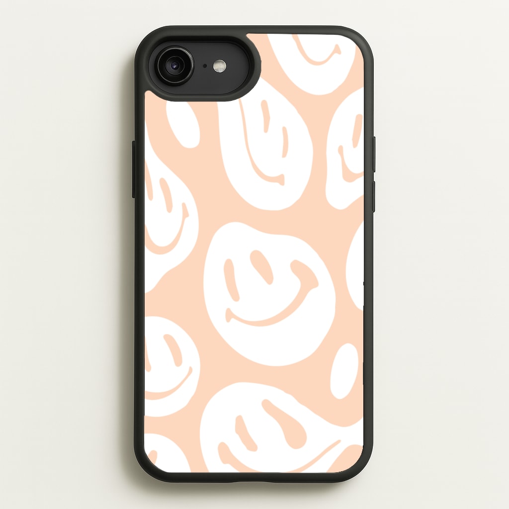 Trippn Smiley - Orange - Abstract Patterns Phone Case for iPhone 6 Plus / 7 Plus / 8 Plus