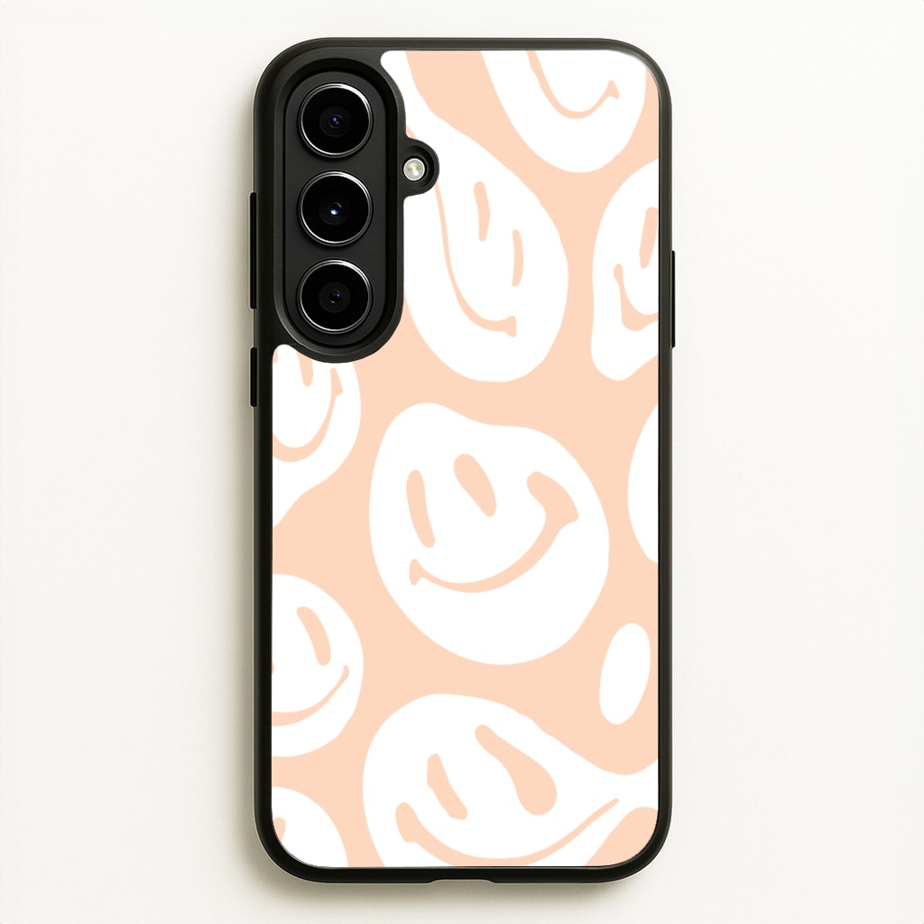 Trippn Smiley - Orange - Abstract Patterns Phone Case for Galaxy A56
