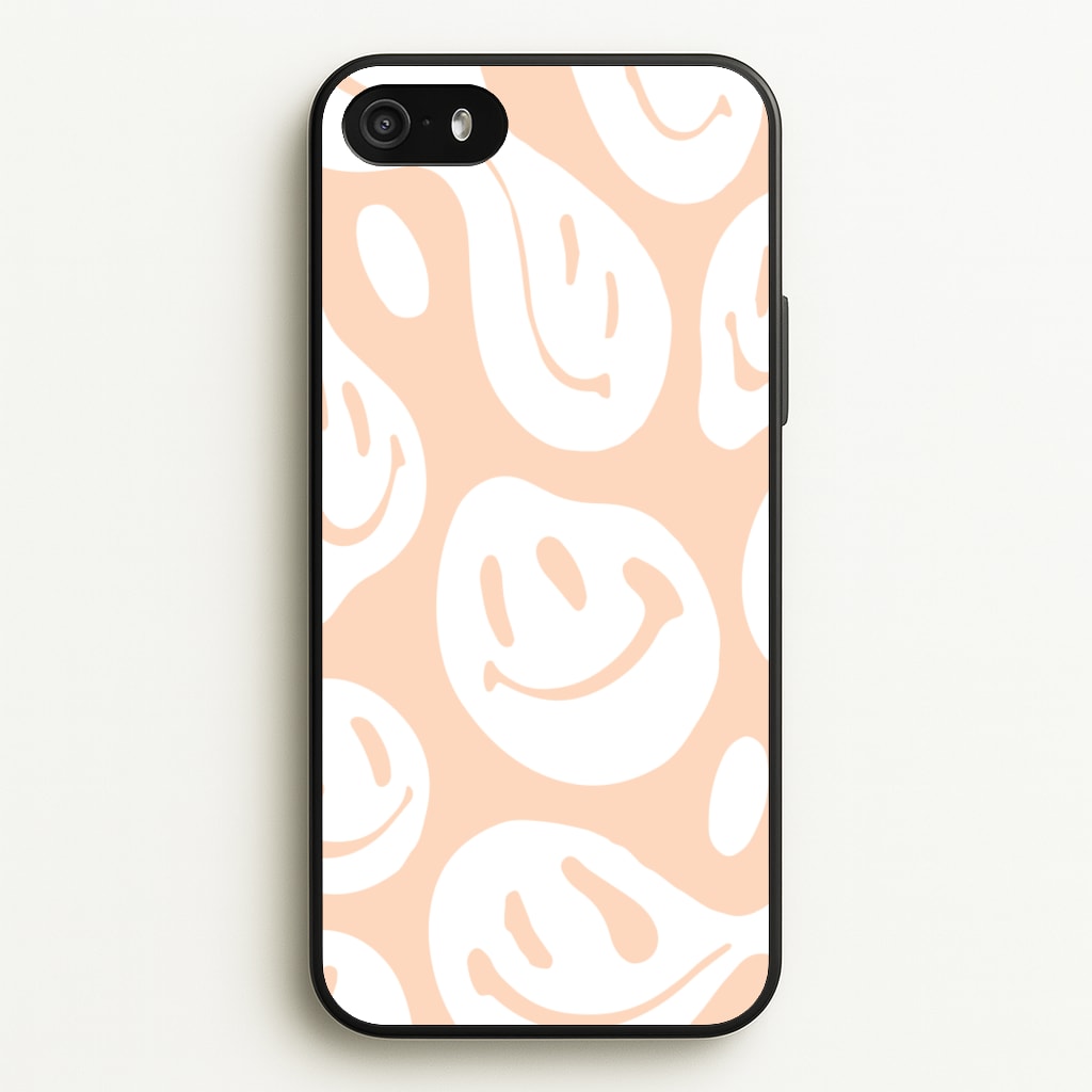 Trippn Smiley - Orange - Abstract Patterns Phone Case for iPhone 5 / 5s / SE 2016