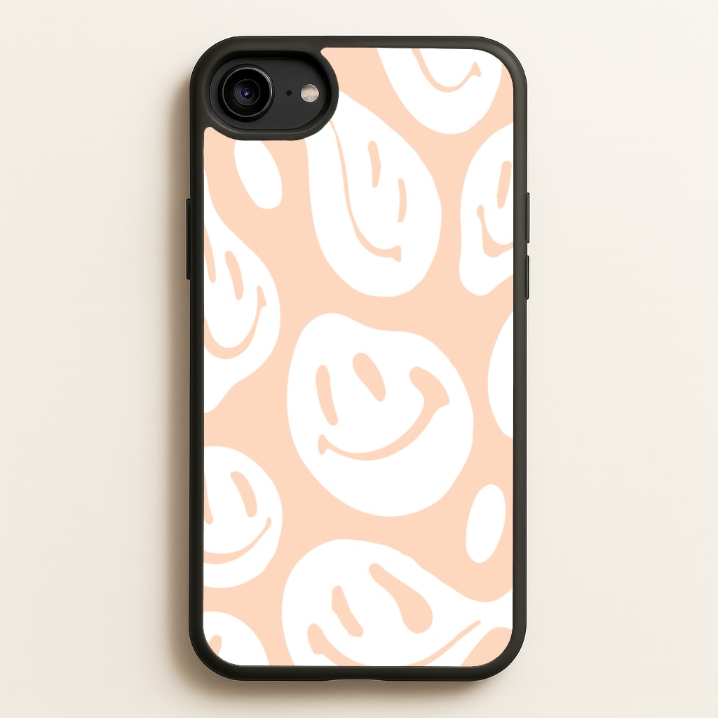 Trippn Smiley - Orange - Abstract Patterns Phone Case for iPhone 6 / 7 / 8 / SE
