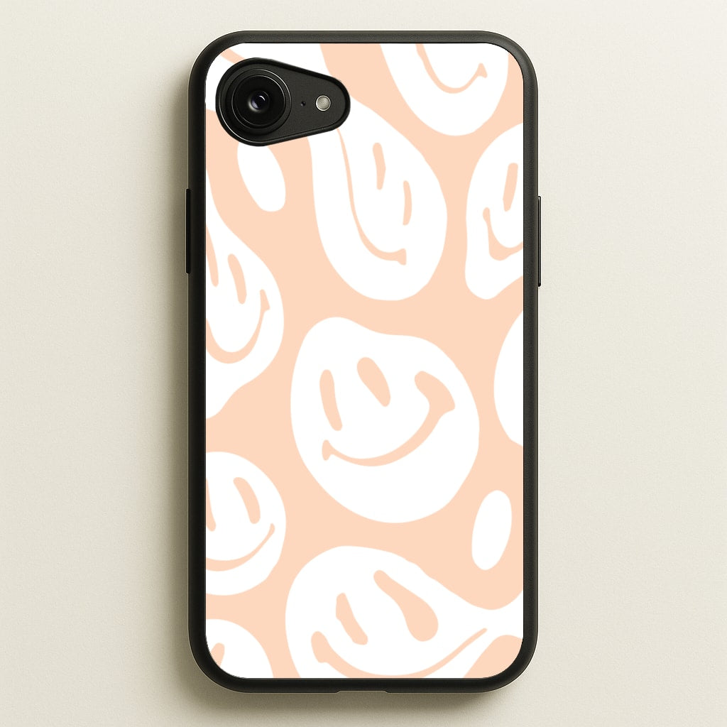 Trippn Smiley - Orange - Abstract Patterns Phone Case for iPhone 16e