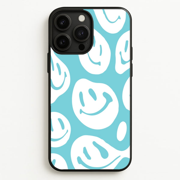 Trippn Smiley - Blue - Abstract Patterns Phone Case for iPhone 13 Pro Max
