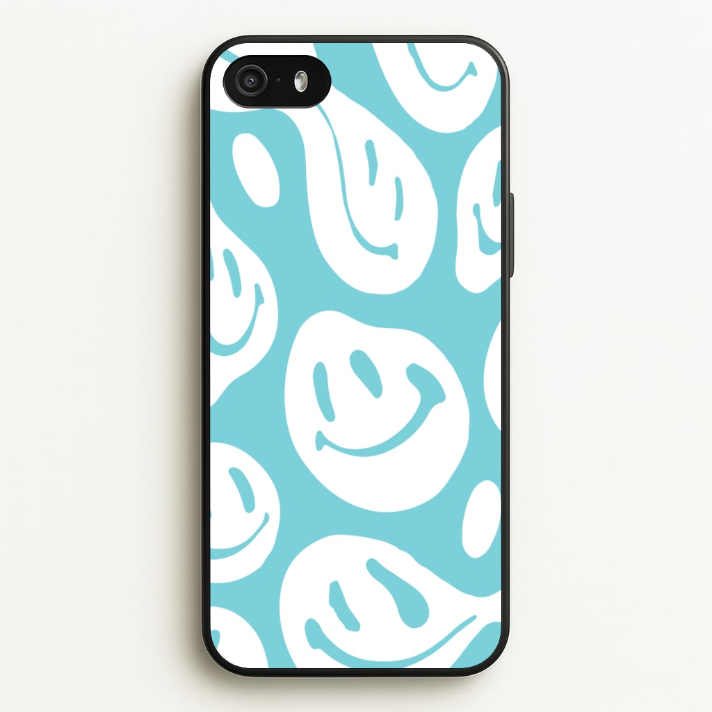 Trippn Smiley - Blue - Abstract Patterns Phone Case for iPhone 5 / 5s / SE 2016