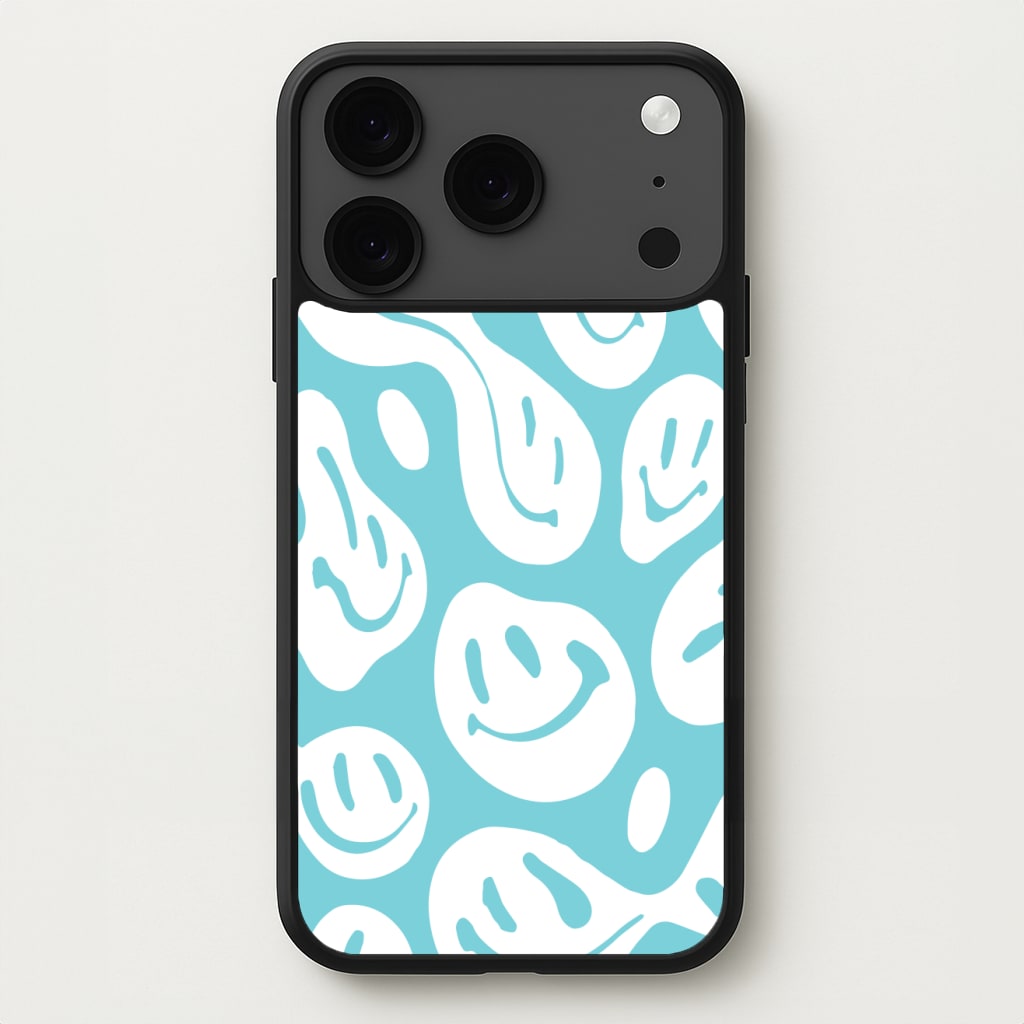 Trippn Smiley - Blue Phone Case for iPhone 17 Pro Max
