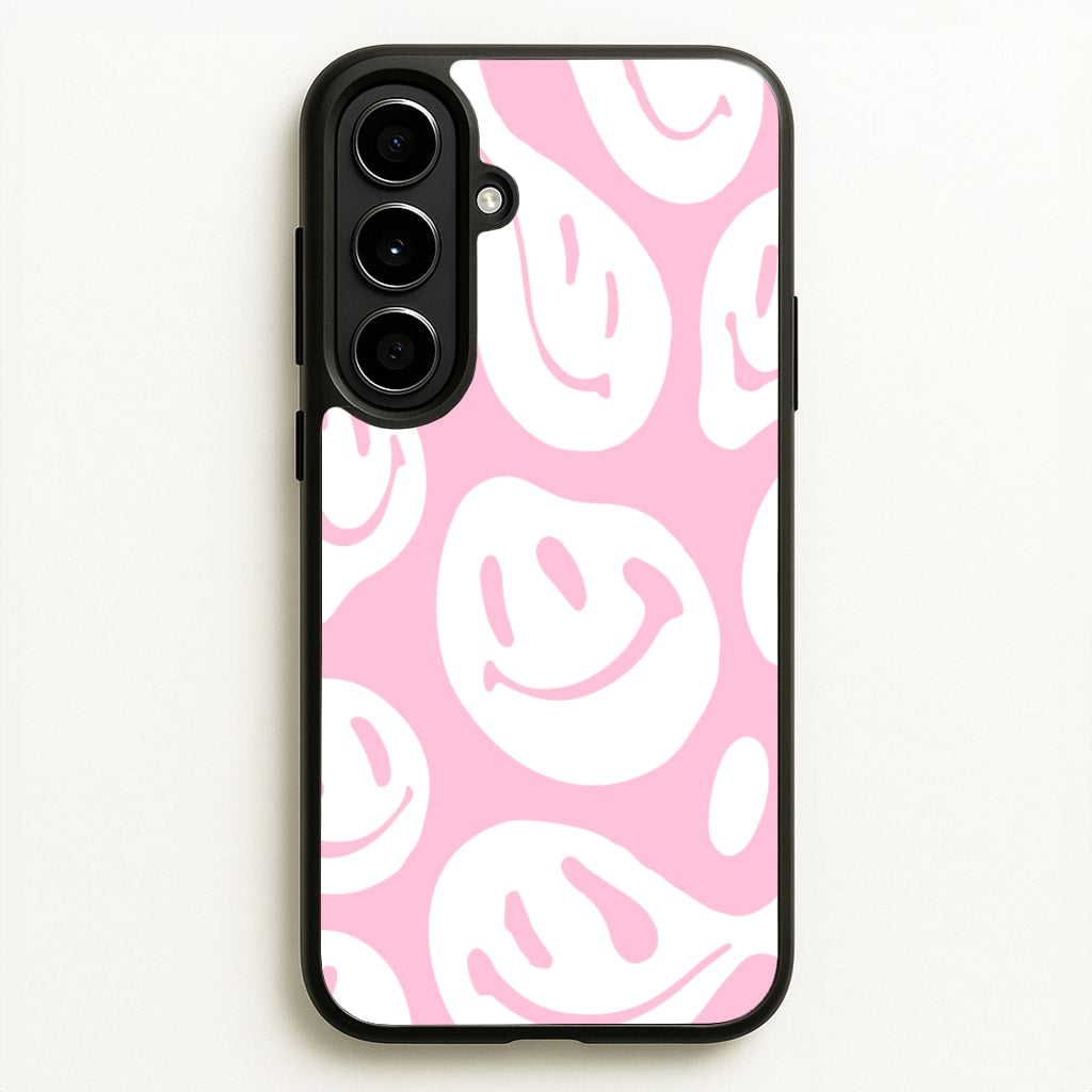 Trippn Smiley - Pink - Abstract Patterns Phone Case for Galaxy A56