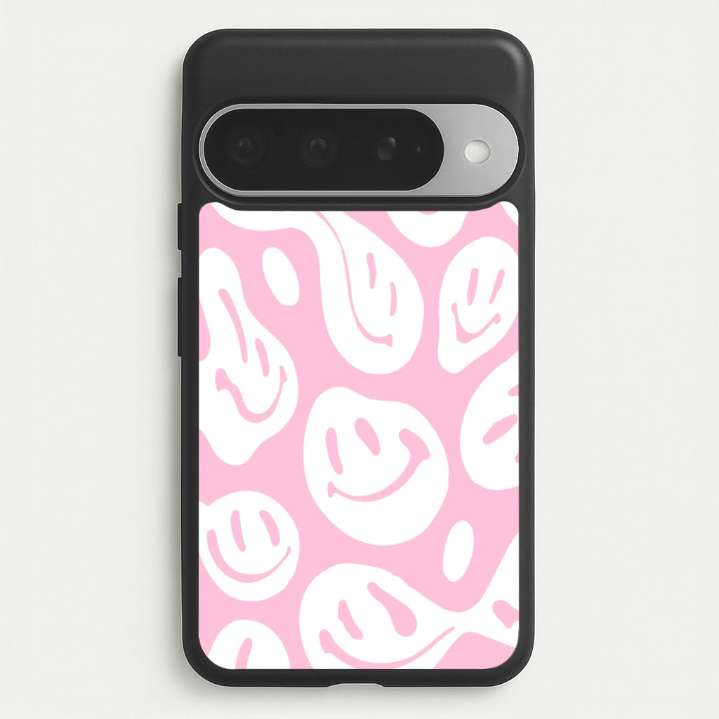 Trippn Smiley - Pink Phone Case for Google Pixel 10 Pro XL