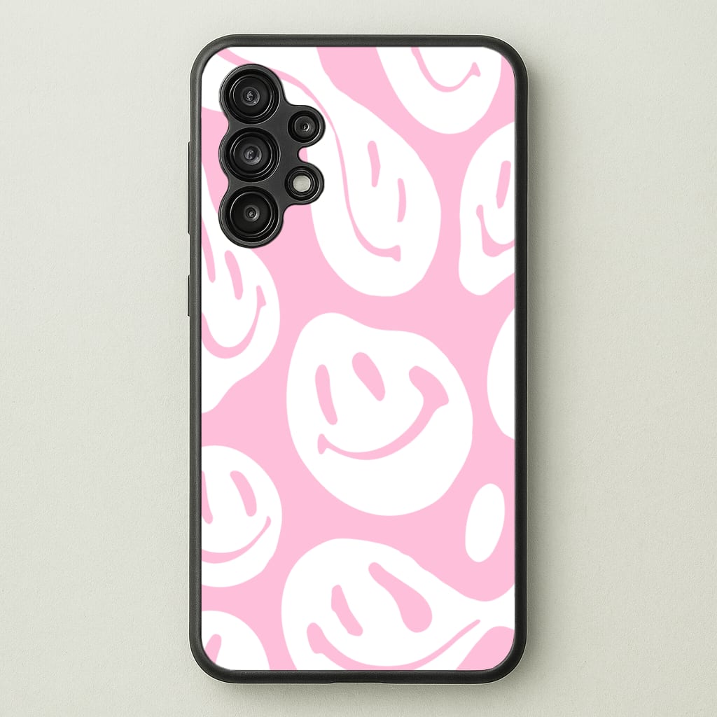 Trippn Smiley - Pink - Abstract Patterns Phone Case for Galaxy A13
