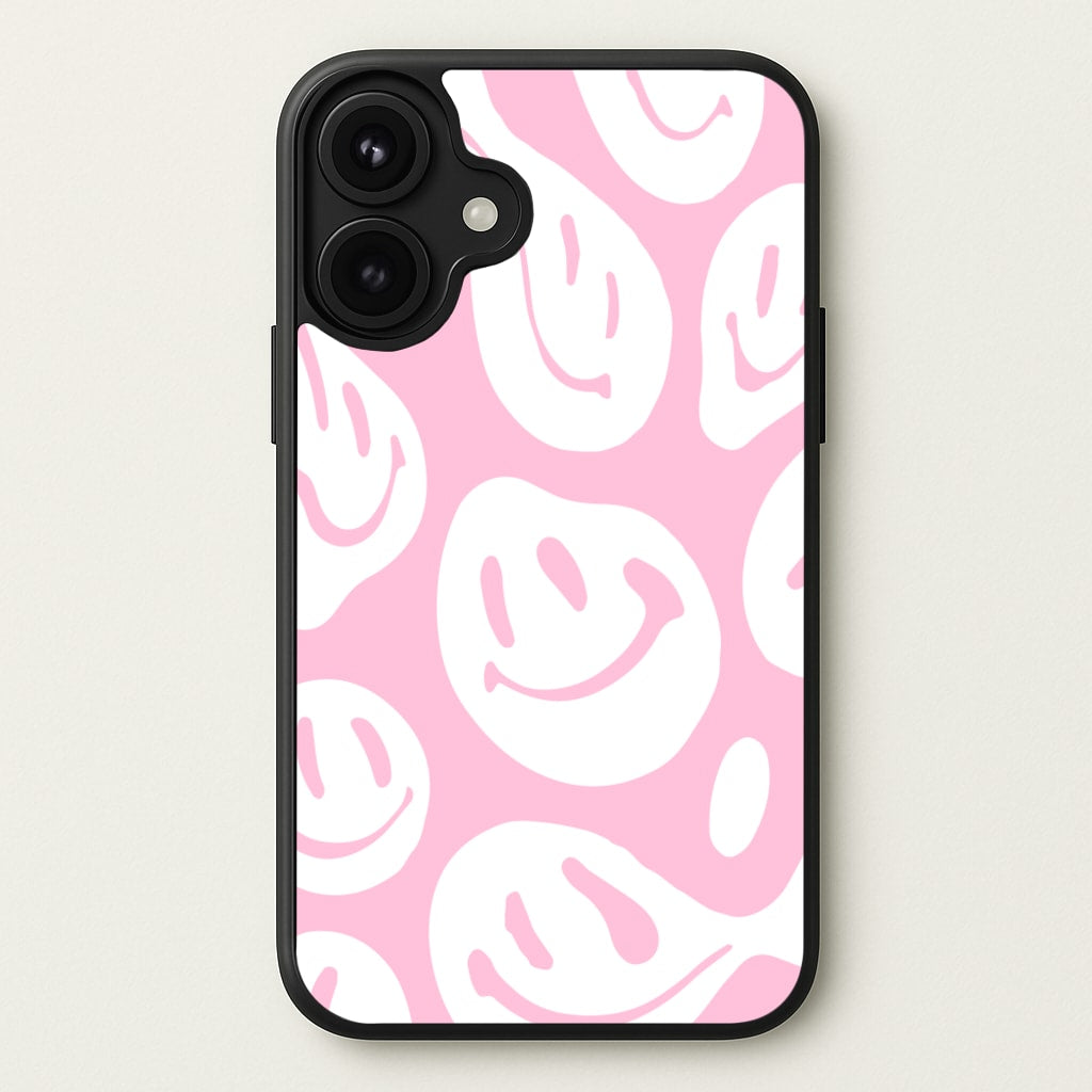 Trippn Smiley - Pink Phone Case for iPhone 17