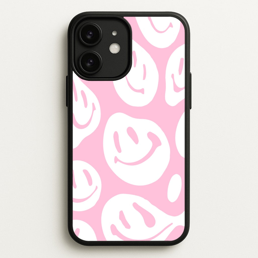 Trippn Smiley - Pink - Abstract Patterns Phone Case for iPhone 11