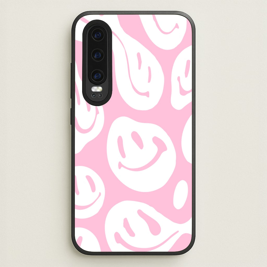 Trippn Smiley - Pink - Abstract Patterns Phone Case for Huawei P30