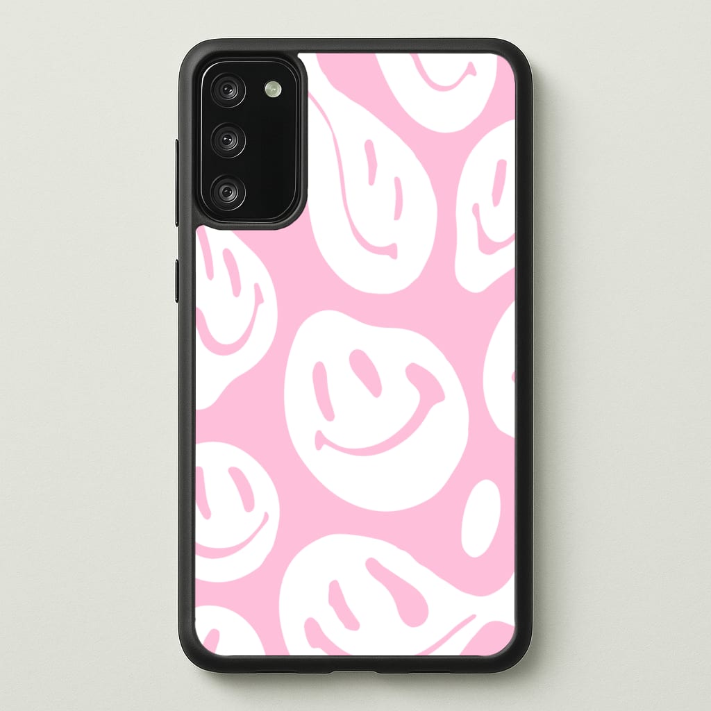 Trippn Smiley - Pink - Abstract Patterns Phone Case for Galaxy S20FE