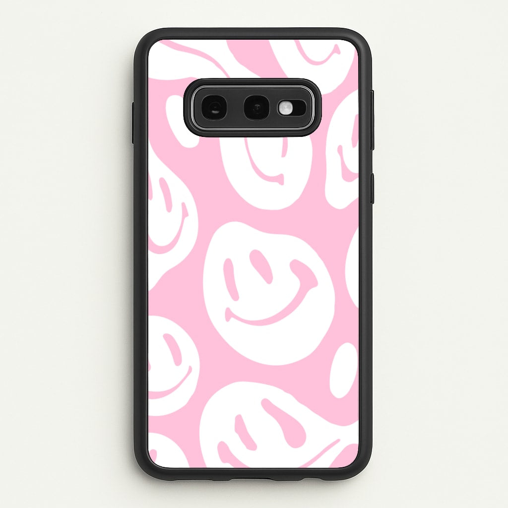 Trippn Smiley - Pink - Abstract Patterns Phone Case for Galaxy S10e