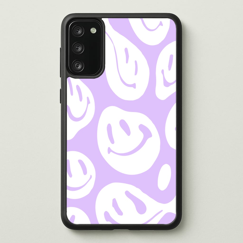 Trippn Smiley - Purple - Abstract Patterns Phone Case for Galaxy S20
