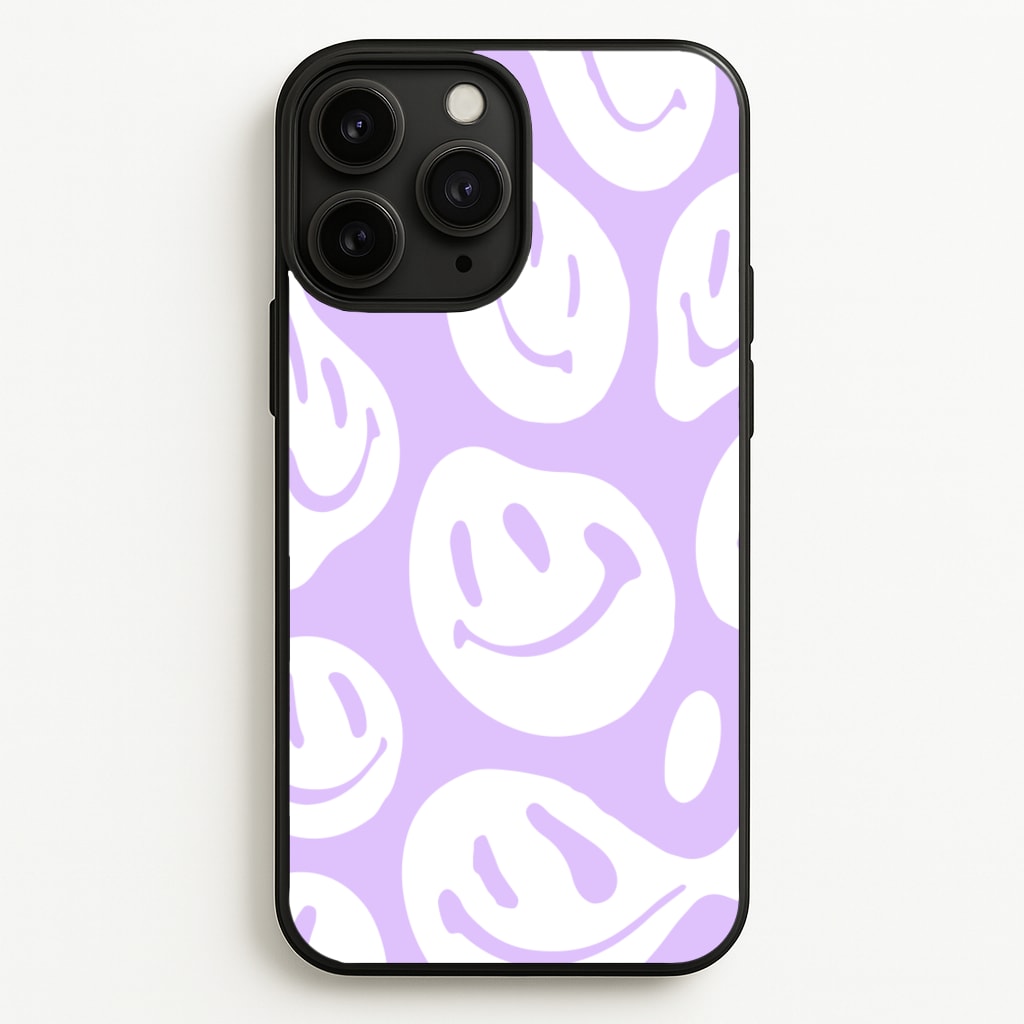 Trippn Smiley - Purple - Abstract Patterns Phone Case for iPhone 11 Pro