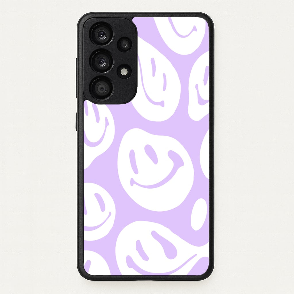 Trippn Smiley - Purple - Abstract Patterns Phone Case for Galaxy A33
