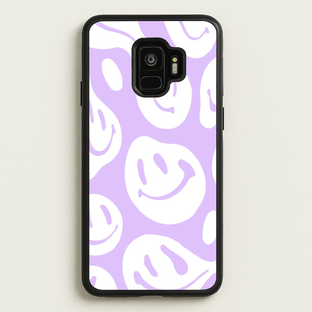 Trippn Smiley - Purple - Abstract Patterns Phone Case for Galaxy S9