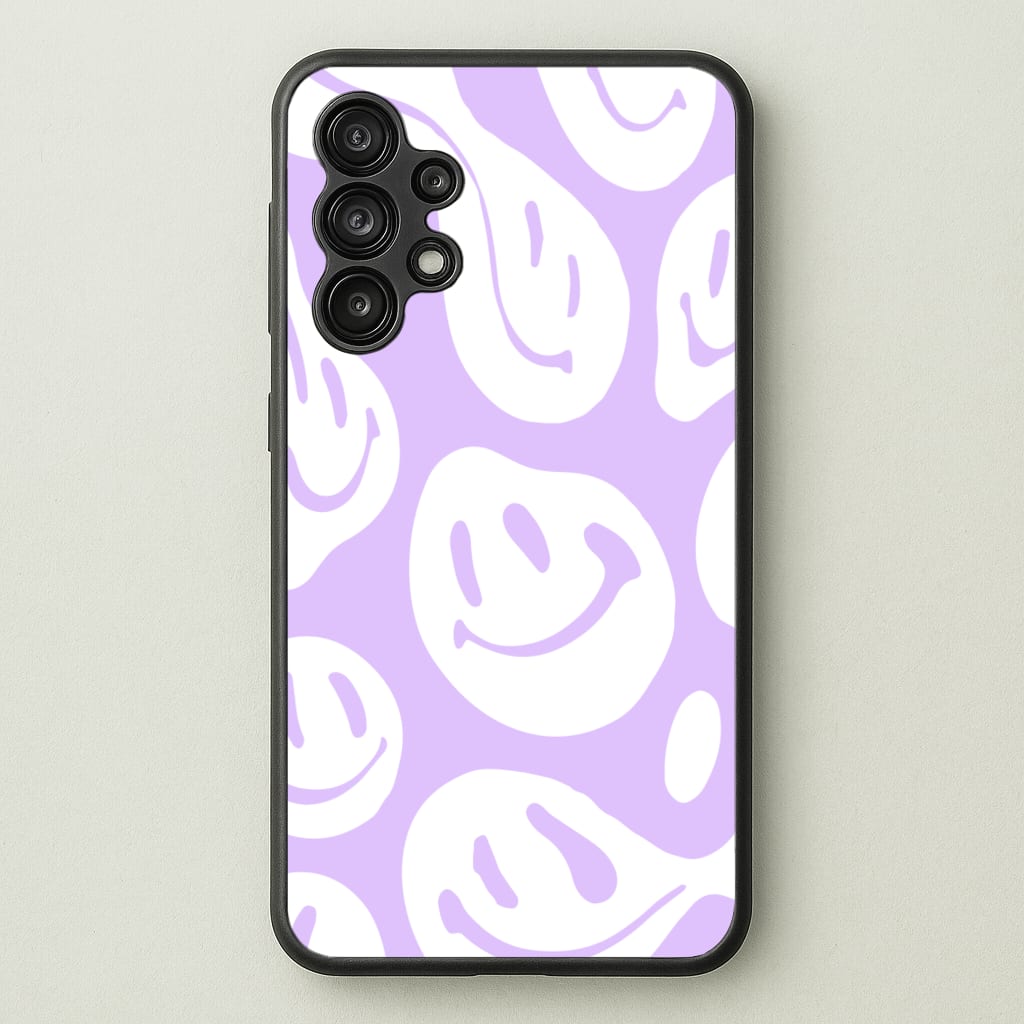 Trippn Smiley - Purple - Abstract Patterns Phone Case for Galaxy A13