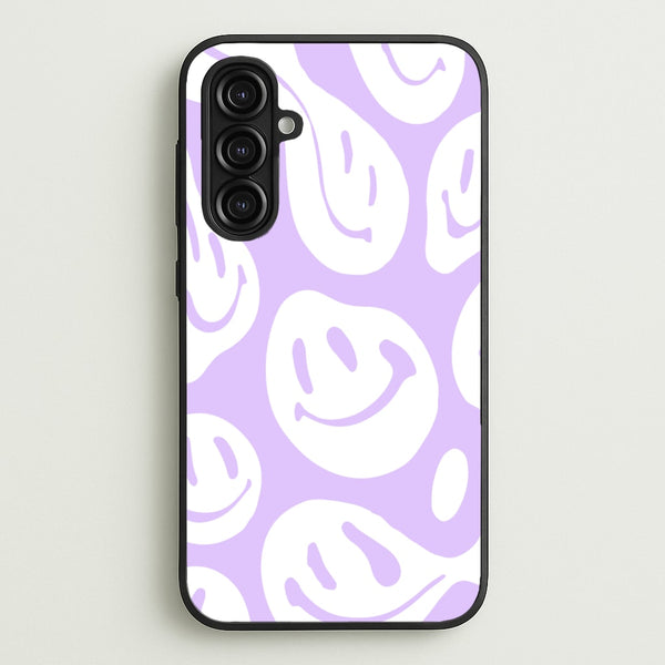 Trippn Smiley - Purple - Abstract Patterns Phone Case for Galaxy A16