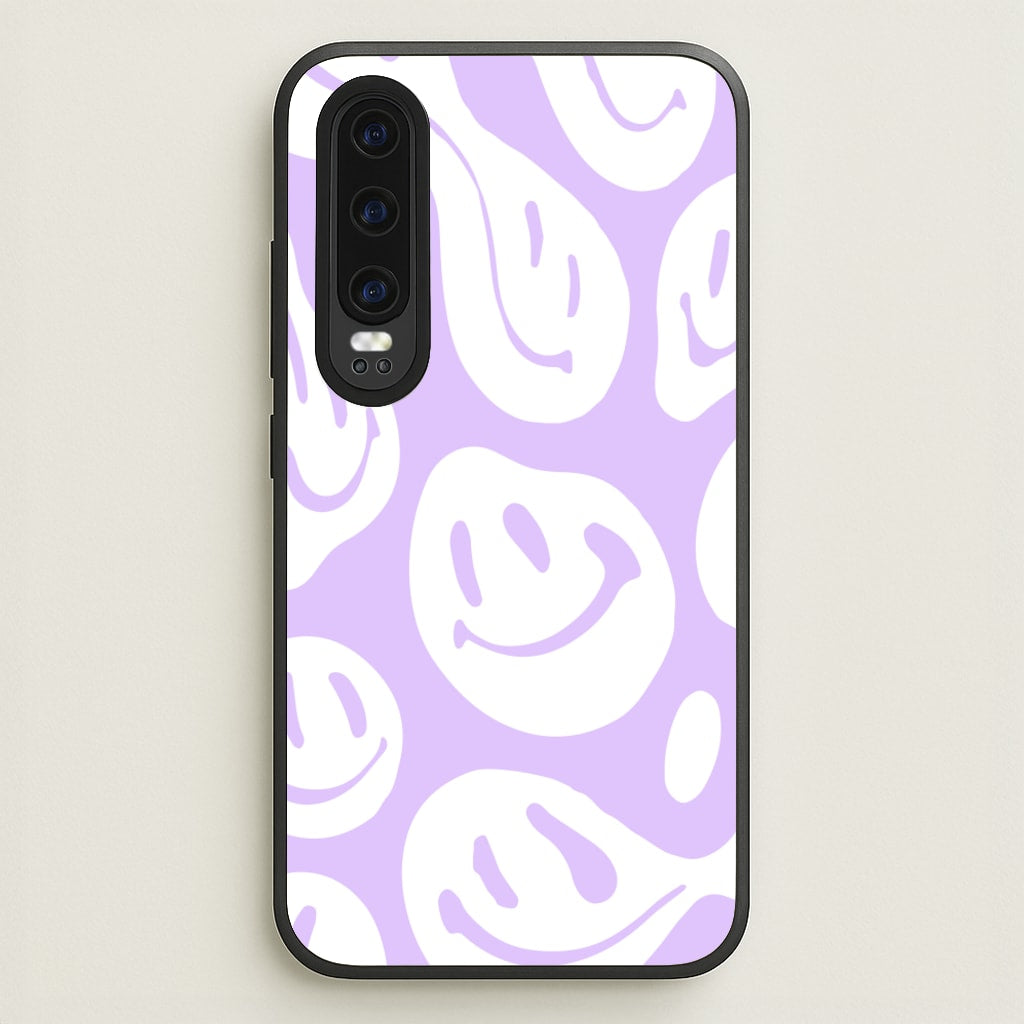 Trippn Smiley - Purple - Abstract Patterns Phone Case for Huawei P30