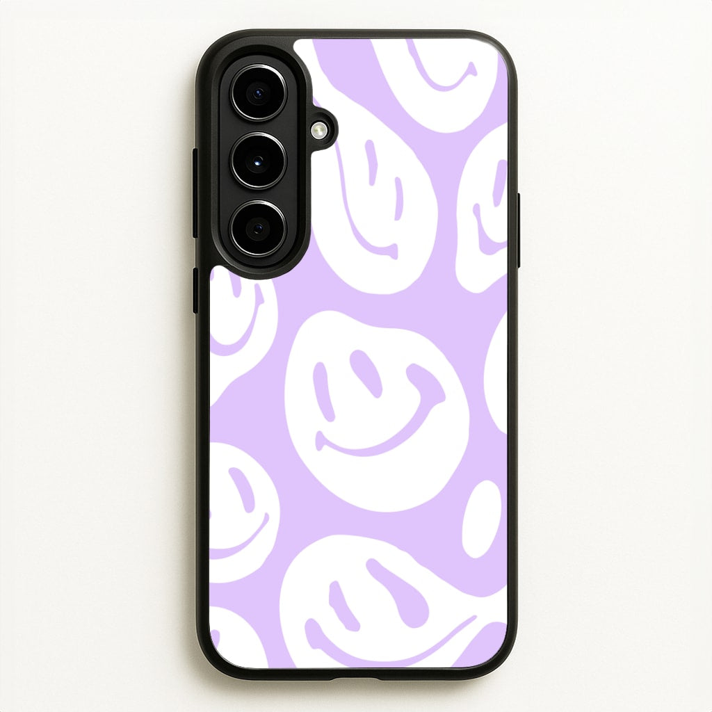 Trippn Smiley - Purple - Abstract Patterns Phone Case for Galaxy A56
