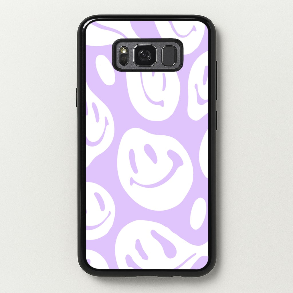 Trippn Smiley - Purple - Abstract Patterns Phone Case for Galaxy S8