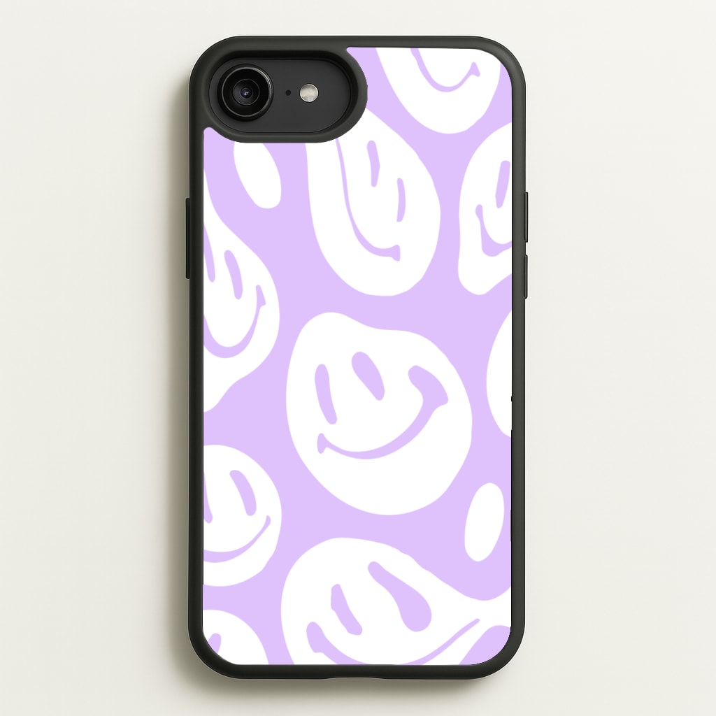 Trippn Smiley - Purple - Abstract Patterns Phone Case for iPhone 6 Plus / 7 Plus / 8 Plus