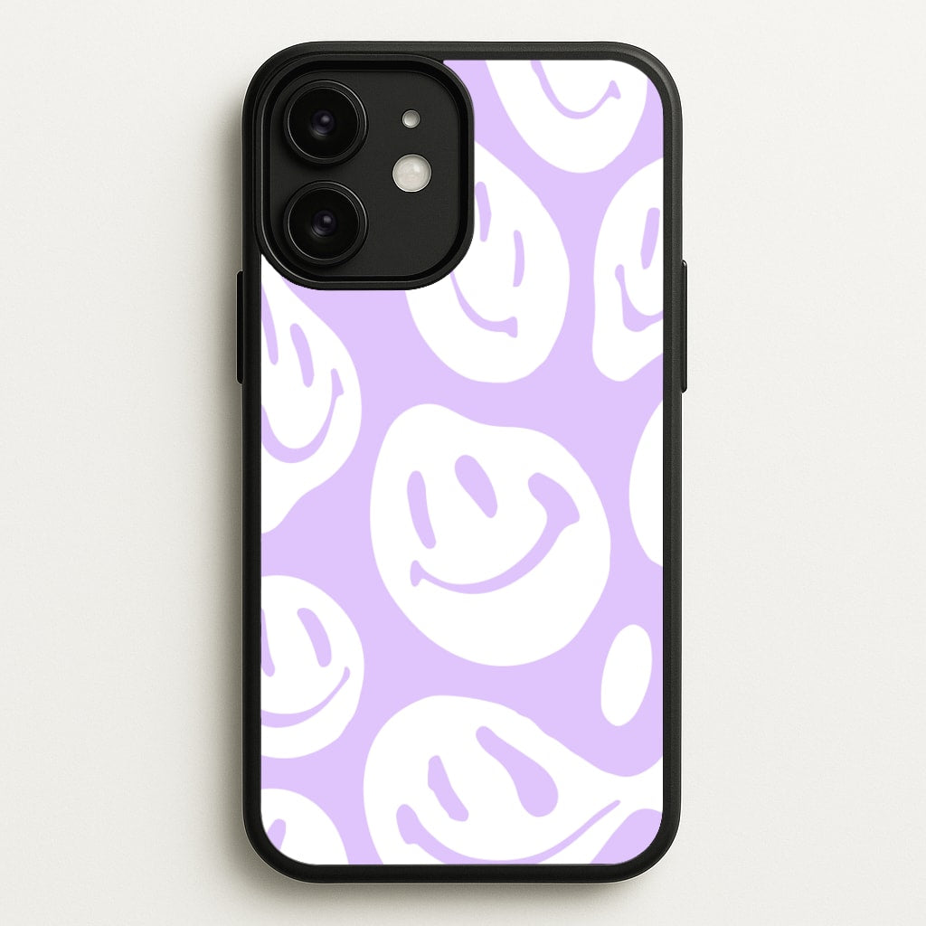 Trippn Smiley - Purple  - Abstract Patterns Phone Case for iPhone 11