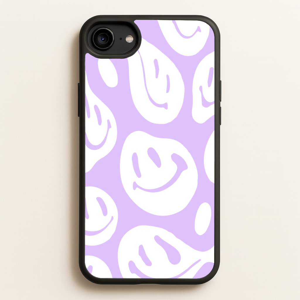 Trippn Smiley - Purple - Abstract Patterns Phone Case for iPhone 6 / 7 / 8 / SE