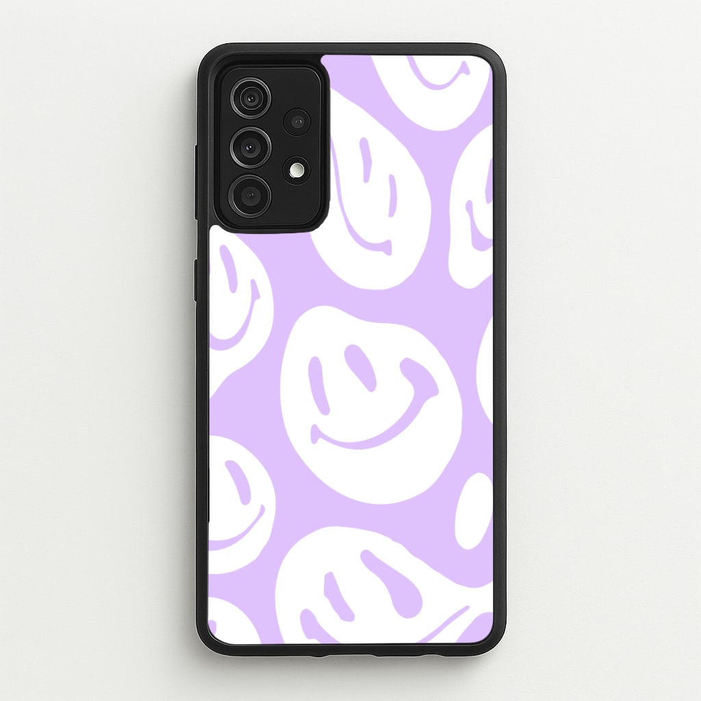 Trippn Smiley - Purple - Abstract Patterns Phone Case for Galaxy A52 / A52s