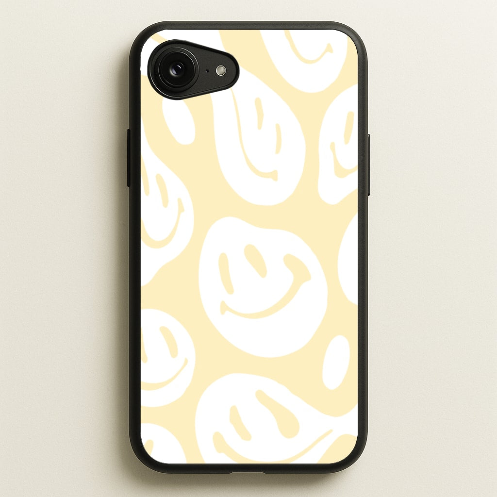 Trippn Smiley - Yellow - Abstract Patterns Phone Case for iPhone 16e