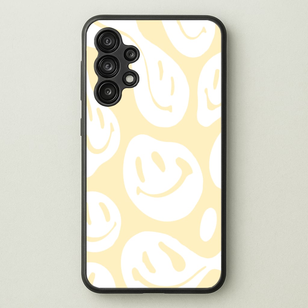 Trippn Smiley - Yellow - Abstract Patterns Phone Case for Galaxy A13