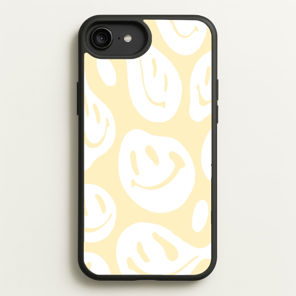 Trippn Smiley - Yellow - Abstract Patterns Phone Case for iPhone 6 Plus / 7 Plus / 8 Plus