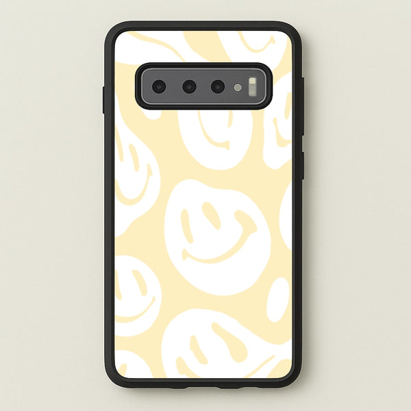 Trippn Smiley - Yellow - Abstract Patterns Phone Case for Galaxy S10