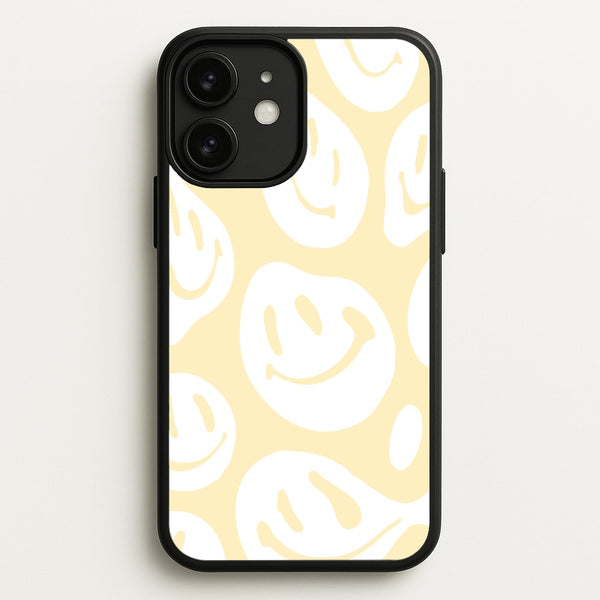 Trippn Smiley - Yellow - Abstract Patterns Phone Case for iPhone 11