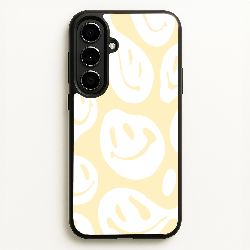 Trippn Smiley - Yellow - Abstract Patterns Phone Case for Galaxy A56