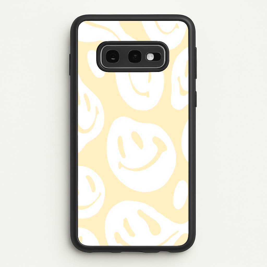 Trippn Smiley - Yellow - Abstract Patterns Phone Case for Galaxy S10e