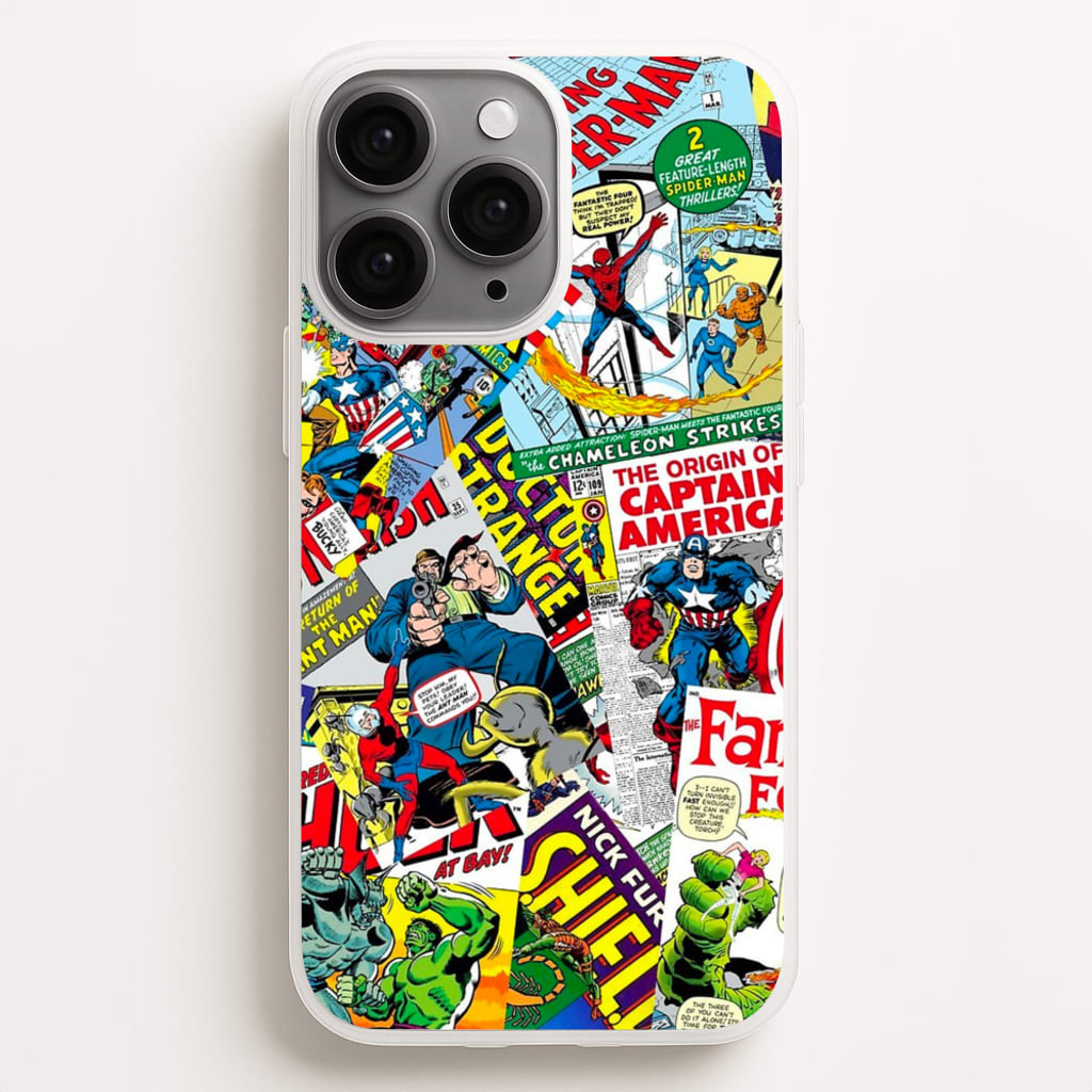 Marvel Comics Pattern Phone Case Marvel Comics Pattern Phone Case