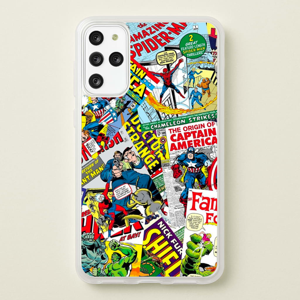 Superhero Comic Comics Pattern - Phone Case for Galaxy S20 Plus