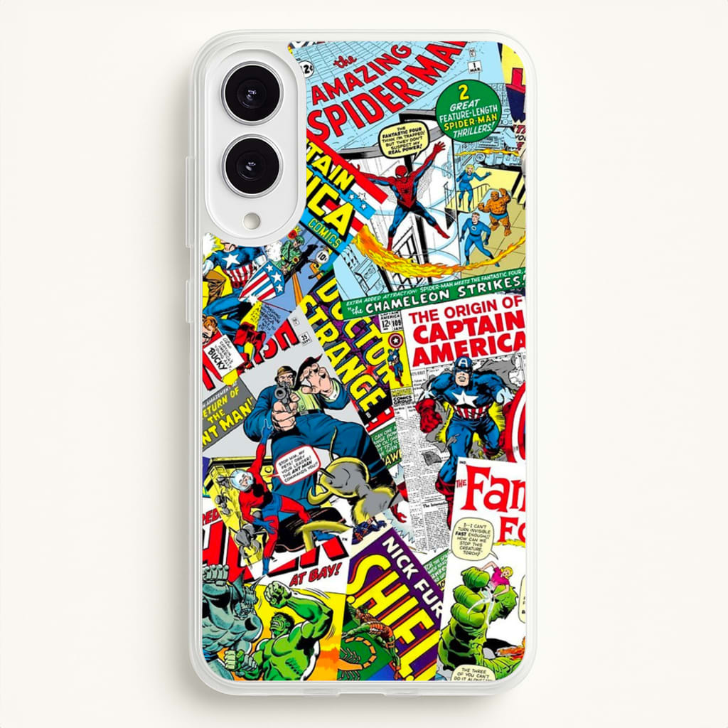 Superhero Comic Comics Pattern - Phone Case for Galaxy S25 Edge