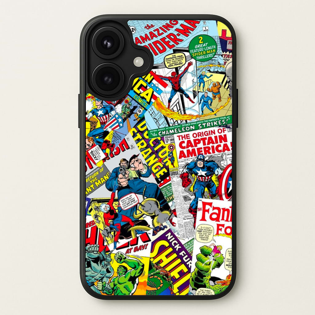 Superhero Comic Comics Pattern Phone Case for iPhone 17