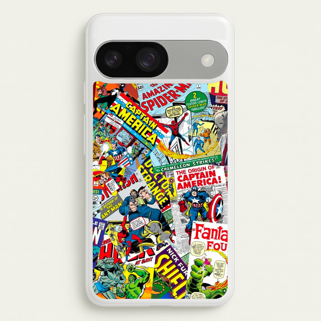 Superhero Comic Comics Pattern - Phone Case for Google Pixel 9 / 9 Pro