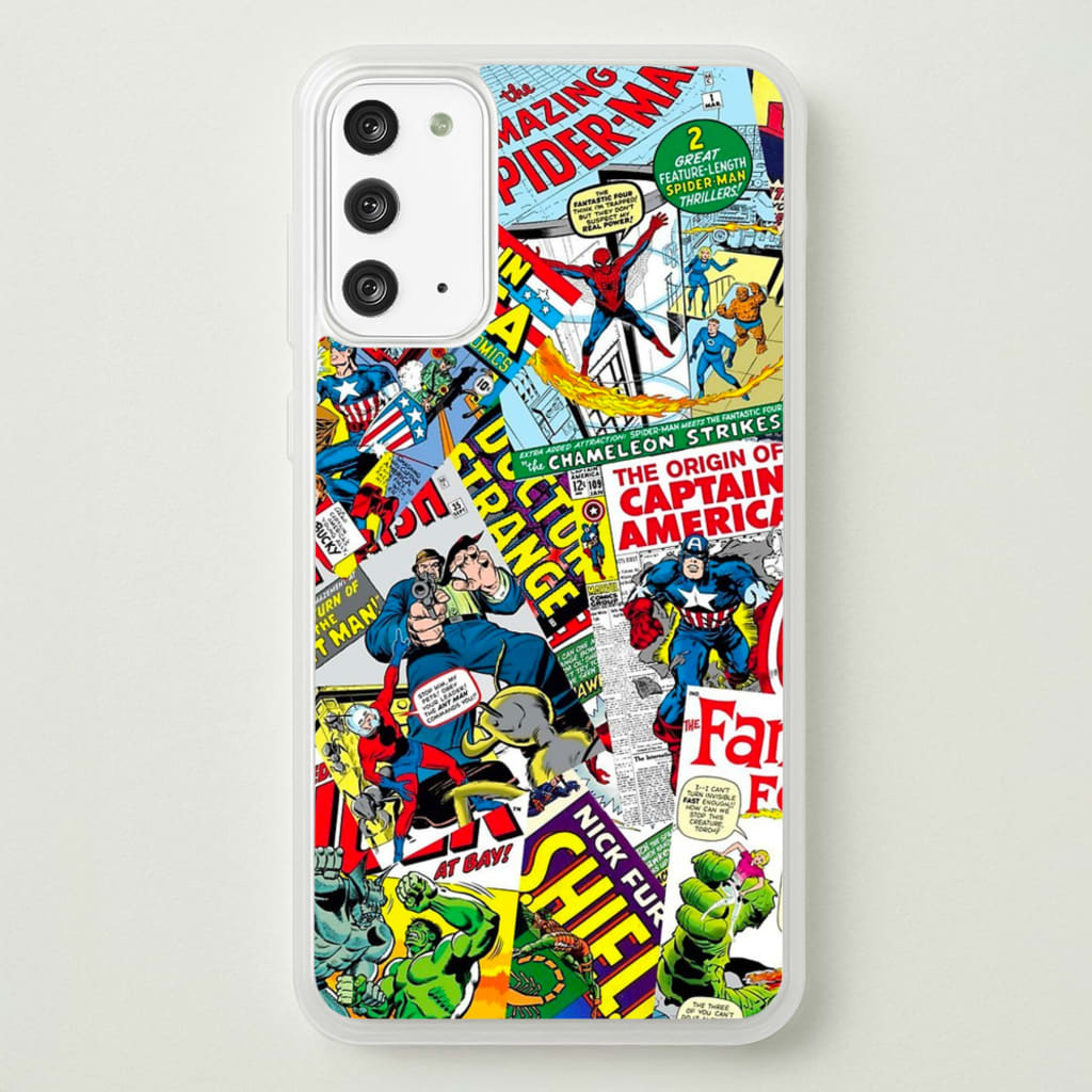 Superhero Comic Comics Pattern - Phone Case for Galaxy Note 20
