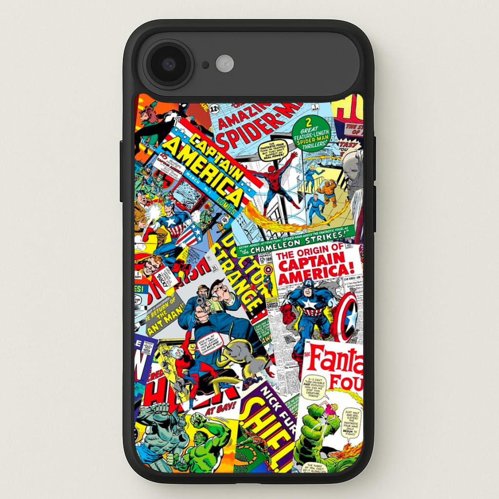Superhero Comic Comics Pattern Phone Case for iPhone 17 Air