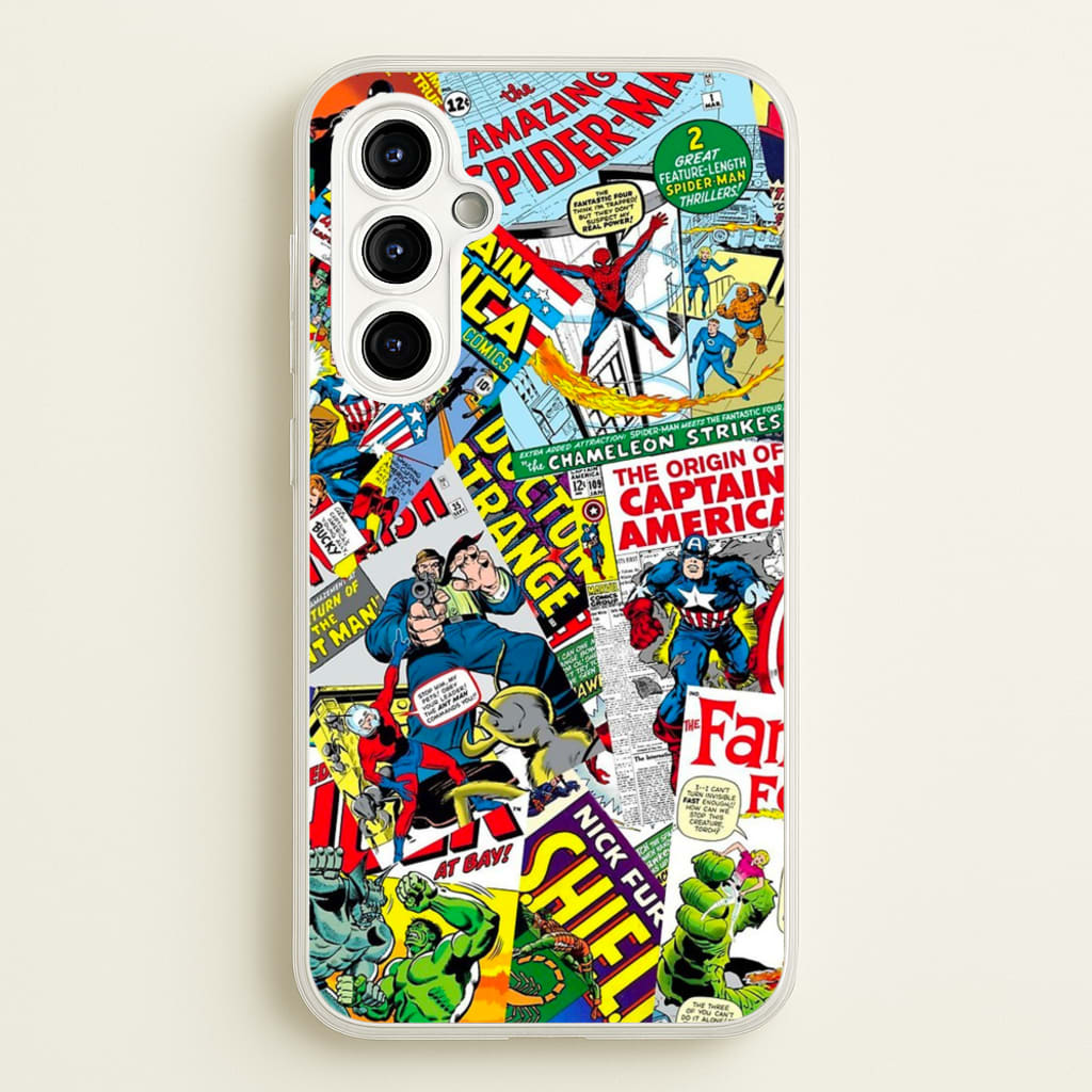 Superhero Comic Comics Pattern - Phone Case for Galaxy A54