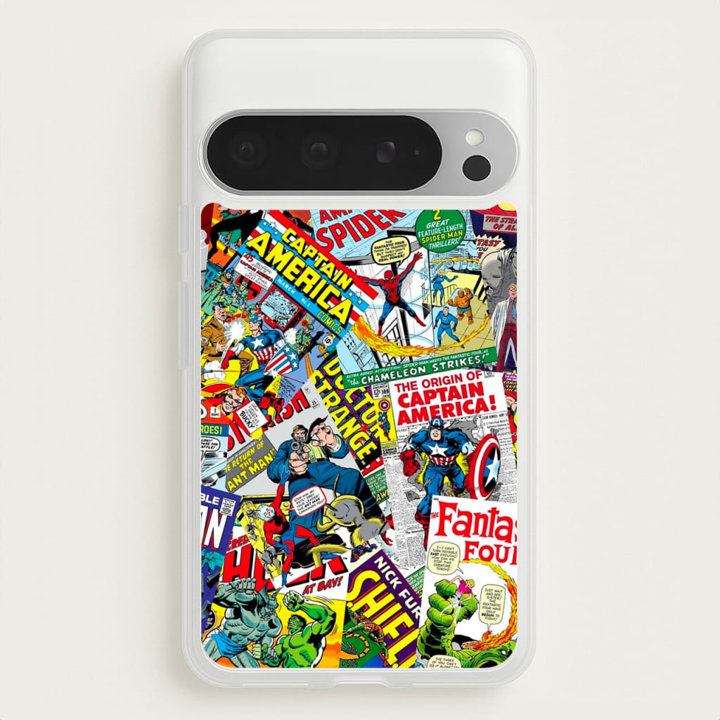 Superhero Comic Comics Pattern - Phone Case for Google Pixel 9 Pro XL